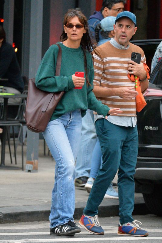 KATIE HOLMES Out with a Friend in New York 09/22/2023