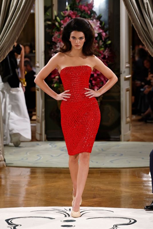 KENDALL JENNER at Schiaparelli Runway Show at Paris Fashion Week 09/28/2023