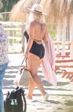 KERRY KATONA in Swimsuit at a Beach in Marbella 09/01/2023