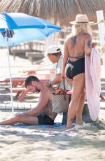 KERRY KATONA in Swimsuit at a Beach in Marbella 09/01/2023