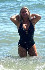 KERRY KATONA in Swimsuit on the Beach in Marbella 09/01/2023 