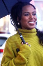 KERRY WASHINGTON at a Photoshoot at Times Square in New York 09/26/2023