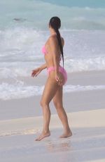 KIM KARDASHIAN in Bikini at a Beach in Turks and Caicos 09/08/2023