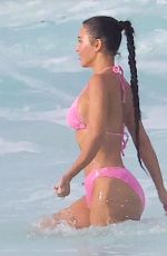 KIM KARDASHIAN in Bikini at a Beach in Turks and Caicos 09/08/2023