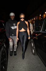 KPRDYN WOODS Arrives for Dinner at Costes in Paris 09/29/2023