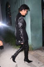 KRIS JENNER Out for Dinner at Caviar Kaspia in West Hollywood 09/19/2023