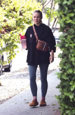 KRISTEN BELL Heading to a Gym in Los Feliz 09/22/2023