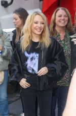 KYLIE MIMOGUE Arrives at Capital Radio in London 09/22/2023