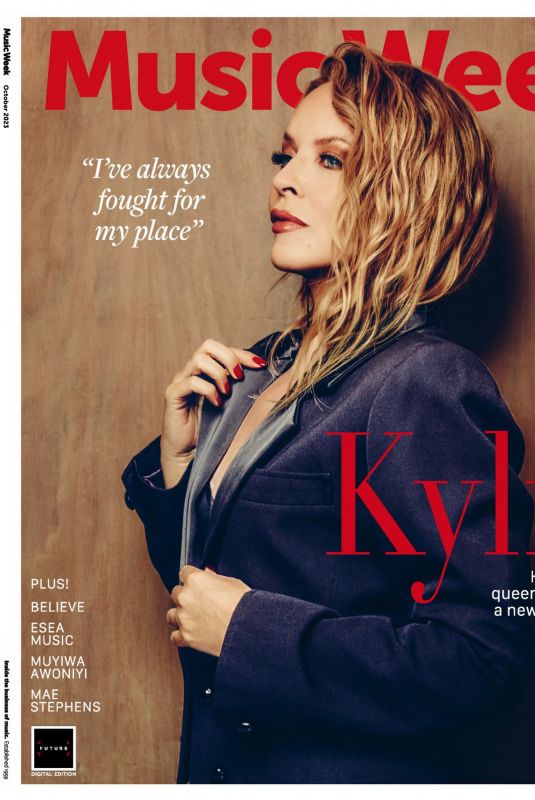 KYLIE MINOGUE in Music Week Magazine, October 2023