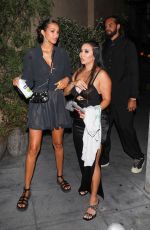 LAIS RIBEIRO and Joakim Noah on a Dinner at Fleur Room in West Hollywood 09/08/2023