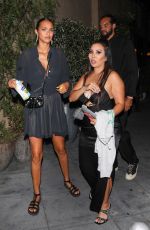 LAIS RIBEIRO and Joakim Noah on a Dinner at Fleur Room in West Hollywood 09/08/2023