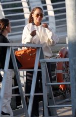 LALA ANTHONY Disembarking from a Taxi Boat in Venice 09/04/2023