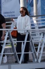 LALA ANTHONY Disembarking from a Taxi Boat in Venice 09/04/2023
