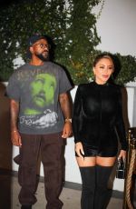 LARSA PIPPEN and Marcus Jordan on a Dinner Date in West Hollywood 09/17/2023