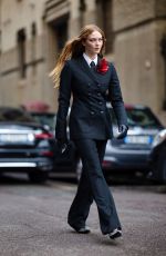 LARSEN THOMPSON at Philosophy by Lorenzo Serafini Fashion Show in Milan 09/22/2023
