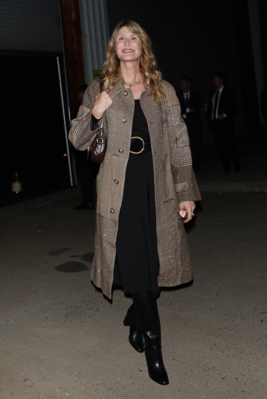 LAURA DERN Leaves Ralph Lauren Show at New York Fashion Week 09/08/2023