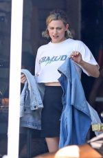 LILI REINHART on Set Filming a Secret Project in Los Angeles 09/07/2023