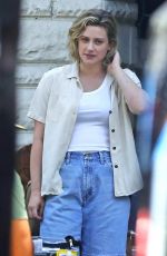 LILI REINHART on the Set of Hal and Harper in Los Angeles 09/11/2023