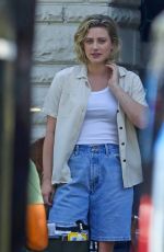 LILI REINHART on the Set of Hal and Harper in Los Angeles 09/11/2023