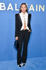 LILY CHEE at Balmain Spring/summer 2024 Fashion Show in Paris 09/27/2023