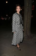 LILY JAMES at Erdem Dinner at National Portrait Gallery at London Fashion Week 09/18/2023