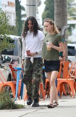 LILY-ROSE DEPP and and 070 SHAKE at a Local Coffee Shop in West Hollywood 09/04/2023