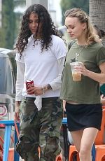 LILY-ROSE DEPP and and 070 SHAKE at a Local Coffee Shop in West Hollywood 09/04/2023