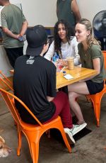 LILY-ROSE DEPP and and 070 SHAKE at a Local Coffee Shop in West Hollywood 09/04/2023