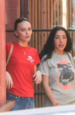 LILY-ROSE DEPP Out for Coffee After Lunch with a Friend in Los Angeles 09/26/2023