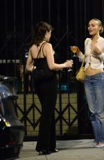 LILY-ROSE DEPP Out Smokes and Drinks with a Friend in Hollywood 09/18/2023