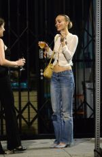 LILY-ROSE DEPP Out Smokes and Drinks with a Friend in Hollywood 09/18/2023