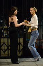 LILY-ROSE DEPP Out Smokes and Drinks with a Friend in Hollywood 09/18/2023