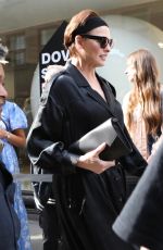 LINDA EVANGELISTA Arrives to Her Book Signing on Dover Street in London 09/16/2023