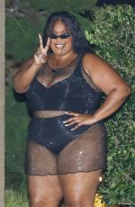LIZZO Leaves Nobu in Malibu 09/03/2023