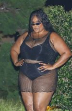 LIZZO Leaves Nobu in Malibu 09/03/2023