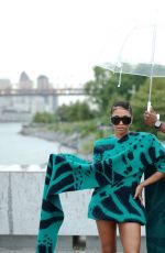 LORI HARVEY at Prabal Gurung Fashion Show at NYFW in New York 09/08/2023