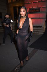 LORI HARVEY Leaves PrettyLittleThing Event at Cipriani in New York 09/05/2023