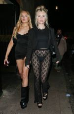 LOTTIE MOSS and CHEZZA BLONDE Leavies Chiltern Firehouse in London 09/01/2023