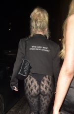 LOTTIE MOSS and CHEZZA BLONDE Leavies Chiltern Firehouse in London 09/01/2023