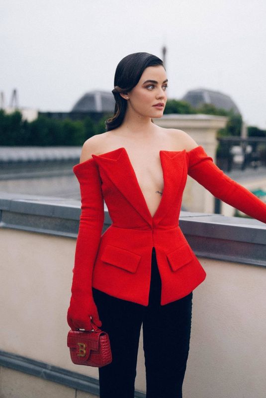 LUCY HALE at a Photoshoot in Paris, September 2023