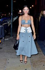 LUCY HALE Heading to Fossil 2023 NYFW in New York 09/06/2023