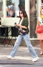 LUCY HALE in Denim Out and About in New York 09/21/2023