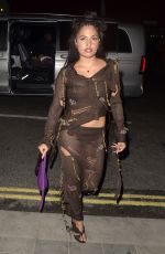MABEL Arrives at Perfect Magazine X Valentine Party at London Fashion Week 09/18/2023