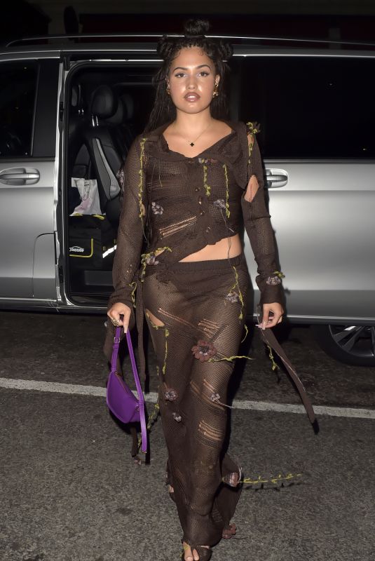 MABEL Arrives at Perfect Magazine X Valentine Party at London Fashion Week 09/18/2023