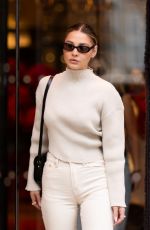 MADELYN CLINE Leaves Her Hotel in Paris 09/28/2023