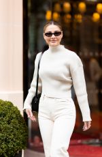 MADELYN CLINE Leaves Her Hotel in Paris 09/28/2023