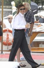 MAGGIE GYLLENHAAL Arrives at Hotel Excelsior Pier in Venice 09/04/2023