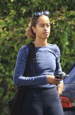 MALIA OBAMA Out for Coffee with a Friend in Los Angeles 09/19/2023