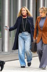 MARIA BELLO Enjoys a Cigarette After Shopping with Her Friend in New York 09/27/2023