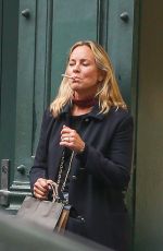 MARIA BELLO Enjoys a Cigarette After Shopping with Her Friend in New York 09/27/2023